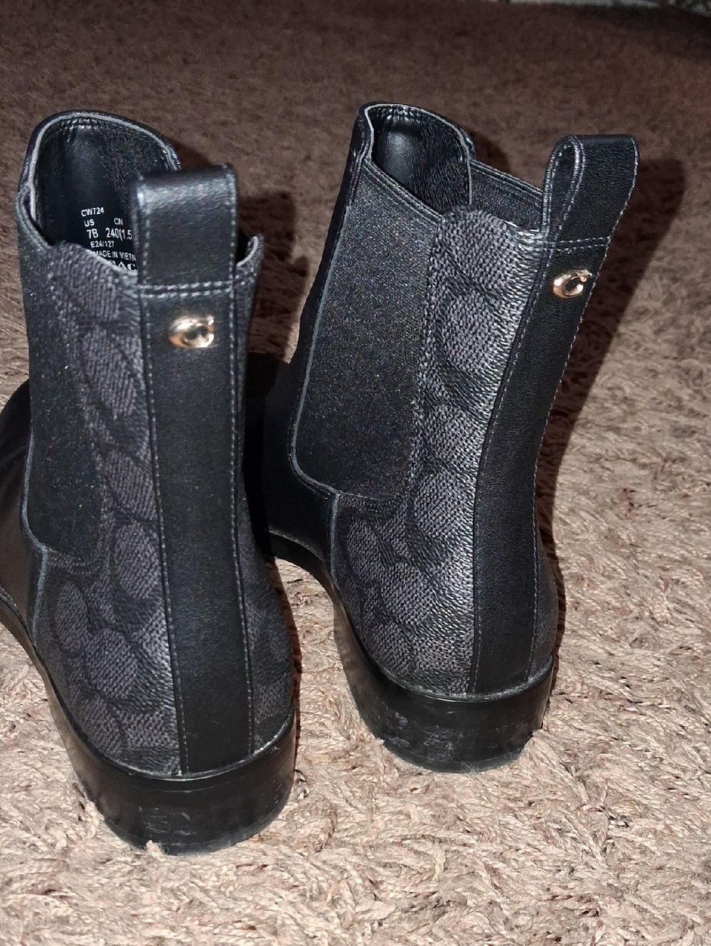 Women's Coach Meredith Bootie Ankle Boots Size 7 - Picture 4 of 8